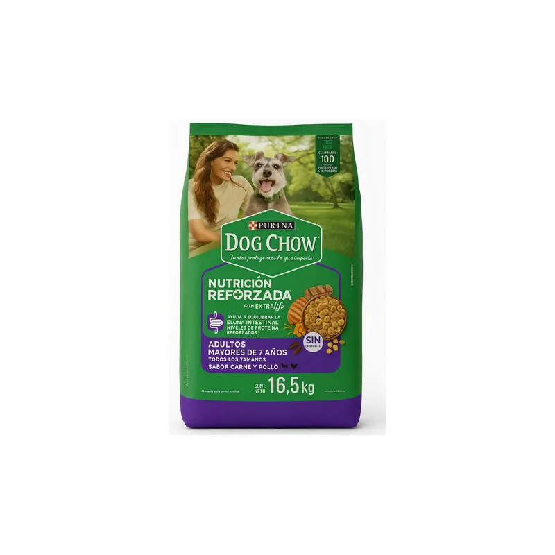 Purina Dog Chow Senior +7 Carne y Pollo 16,5KG