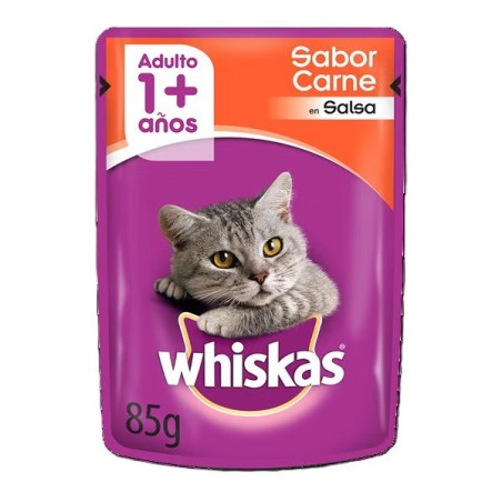 Whiskas Adulto Salsa Carne 85g