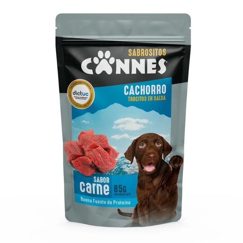 Cannes Pouch Cachorro Carne 85g