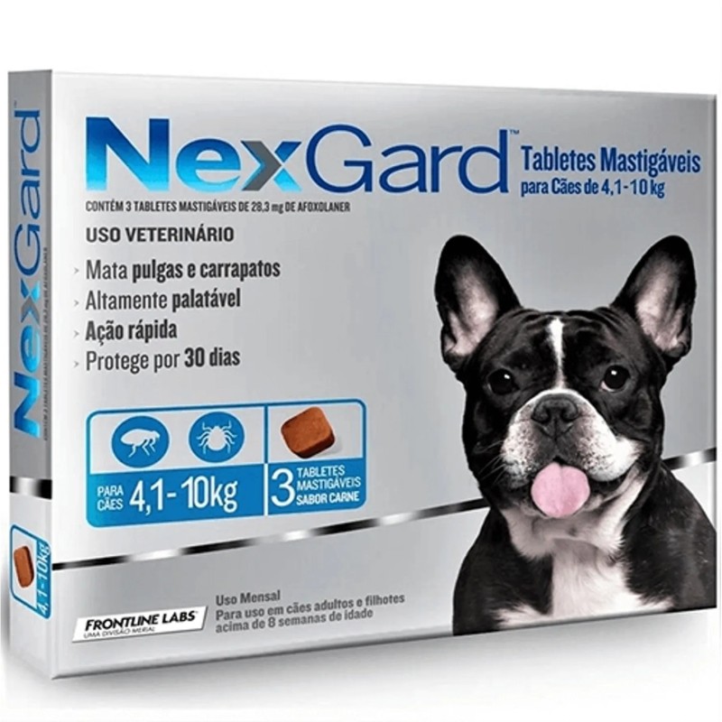 NexGard Antiparasitario Perros 4,1KG a 10KG UNIDAD