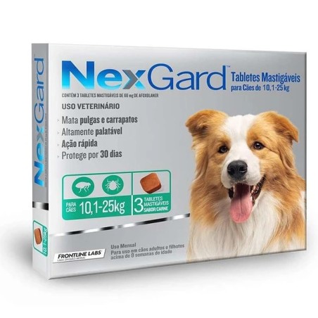 NexGard Antiparasitario Perro 10,1KG a 25KG UNIDAD