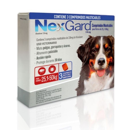 NexGard Antiparasitario Perro 25,1KG a 59KG UNIDAD
